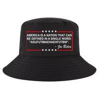 America Is A Nation That Can Be Defined In A Single Word Funny Joe Biden Quote Cool Comfort Performance Bucket Hat