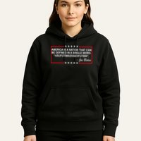 America Is A Nation That Can Be Defined In A Single Word Funny Joe Biden Quote Hoodie