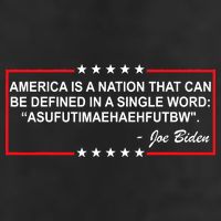 America Is A Nation That Can Be Defined In A Single Word Funny Joe Biden Quote Beanie