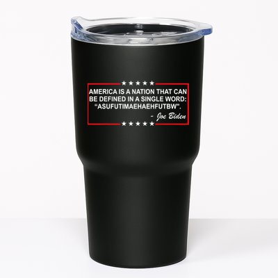 America Is A Nation That Can Be Defined In A Single Word Funny Joe Biden Quote Tumbler