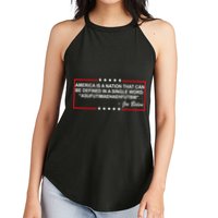 America Is A Nation That Can Be Defined In A Single Word Funny Joe Biden Quote Women's Perfect Tri Rocker Tank