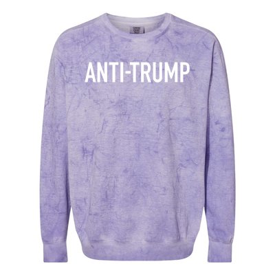 Antitrump Impeach Against President Hate Donald Rally Meaningful Gift Colorblast Crewneck Sweatshirt