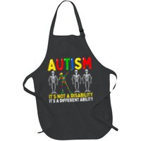 Autism It's A Different Ability Funny Dabbing Skeleton Apron