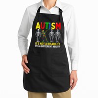 Autism It's A Different Ability Funny Dabbing Skeleton Apron