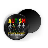 Autism It's A Different Ability Funny Dabbing Skeleton Magnet