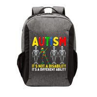 Autism It's A Different Ability Funny Dabbing Skeleton Vector Backpack
