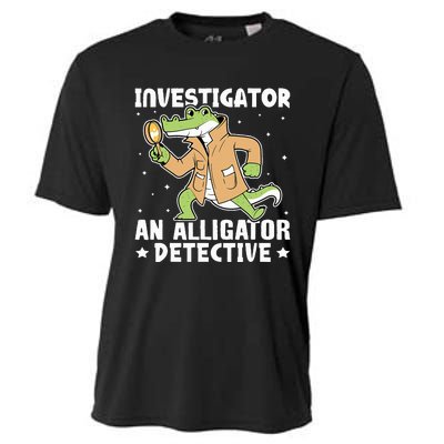 Alligator Investigator An Alligator Detective Cooling Performance Crew T-Shirt