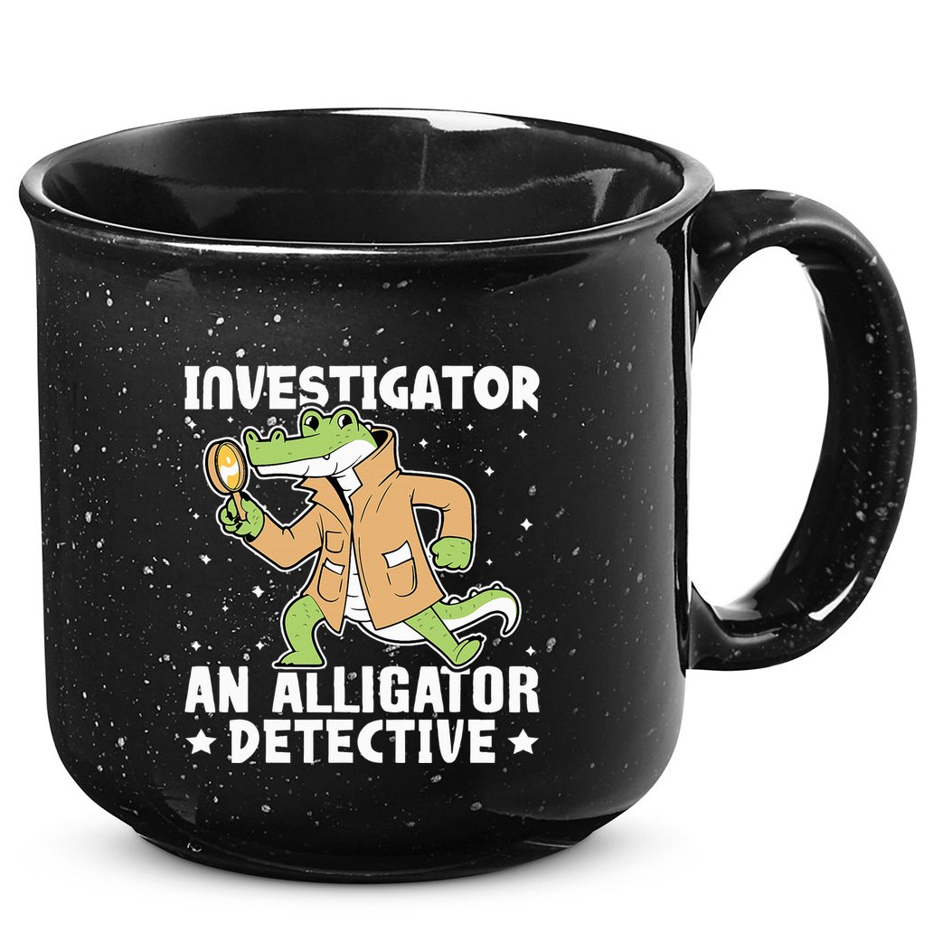 Alligator Investigator An Alligator Detective 15oz Campfire Ceramic Mug