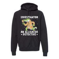 Alligator Investigator An Alligator Detective Premium Hoodie