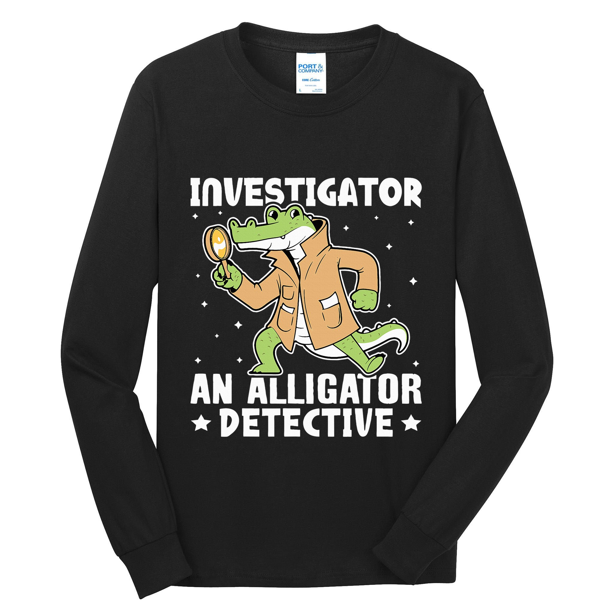 Alligator Investigator An Alligator Detective Tall Long Sleeve T-Shirt