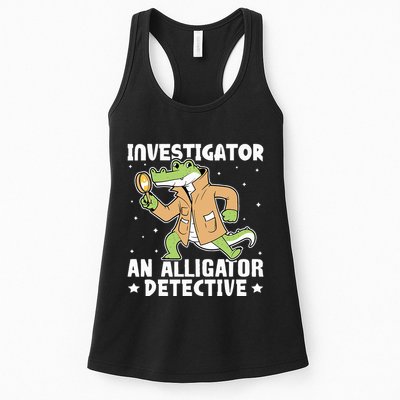 Alligator Investigator An Alligator Detective Womens Tank Top