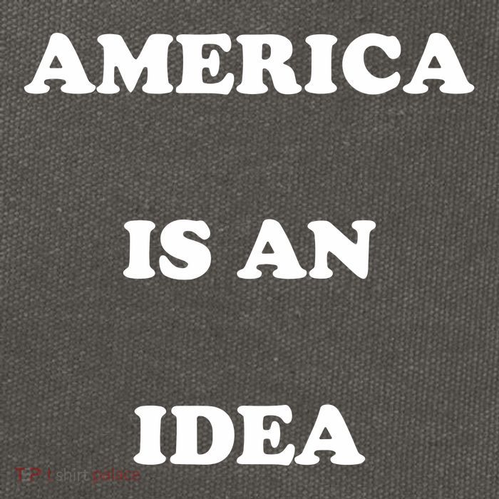 America Is An Idea Cotton Canvas Backpack