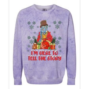 And I Am Here For The Food Muppet Xmas Lights Christmas Holiday Colorblast Crewneck Sweatshirt