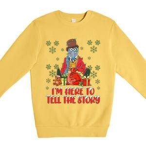 And I Am Here For The Food Muppet Xmas Lights Christmas Holiday Premium Crewneck Sweatshirt