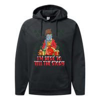 And I Am Here For The Food Muppet Xmas Lights Christmas Holiday Performance Fleece Hoodie