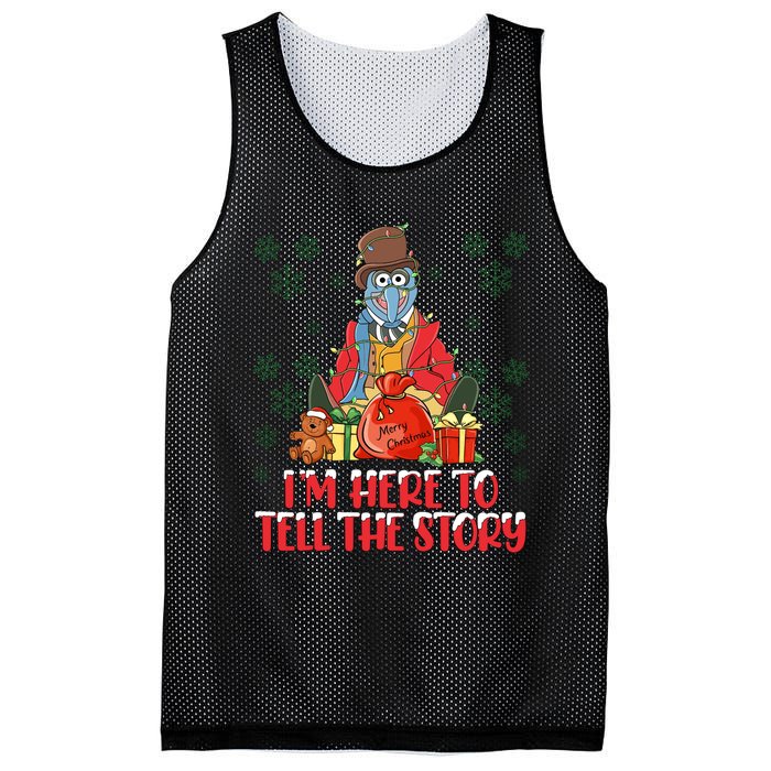 And I Am Here For The Food Muppet Xmas Lights Christmas Holiday Mesh Reversible Basketball Jersey Tank