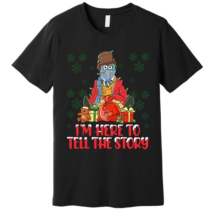 And I Am Here For The Food Muppet Xmas Lights Christmas Holiday Premium T-Shirt