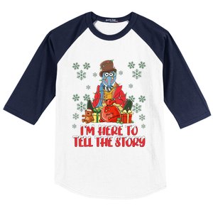 And I Am Here For The Food Muppet Xmas Lights Christmas Holiday Baseball Sleeve Shirt