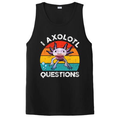 Axolotl I Axolotl Questions Retro Cute Axolotl PosiCharge Competitor Tank