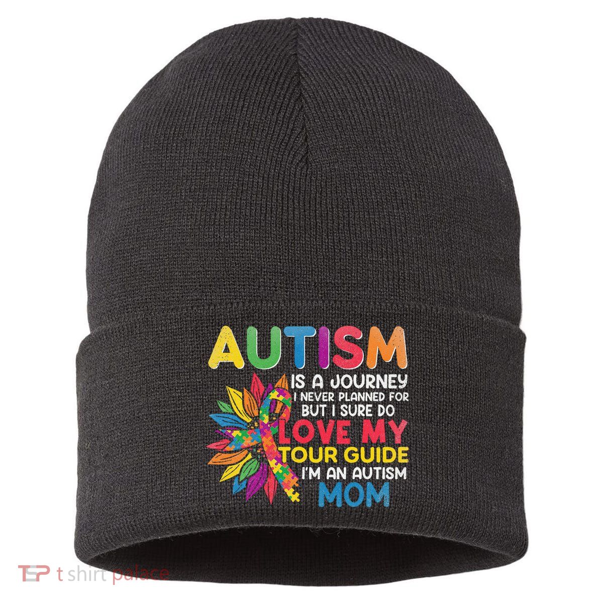 Autism Is A Journey I Never Planned Love My Guide Mom Sustainable Knit Beanie
