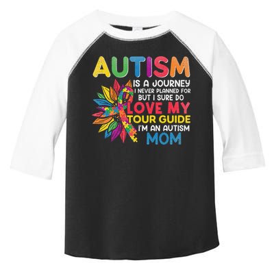 Autism Is A Journey I Never Planned Love My Guide Mom Toddler Fine Jersey T-Shirt