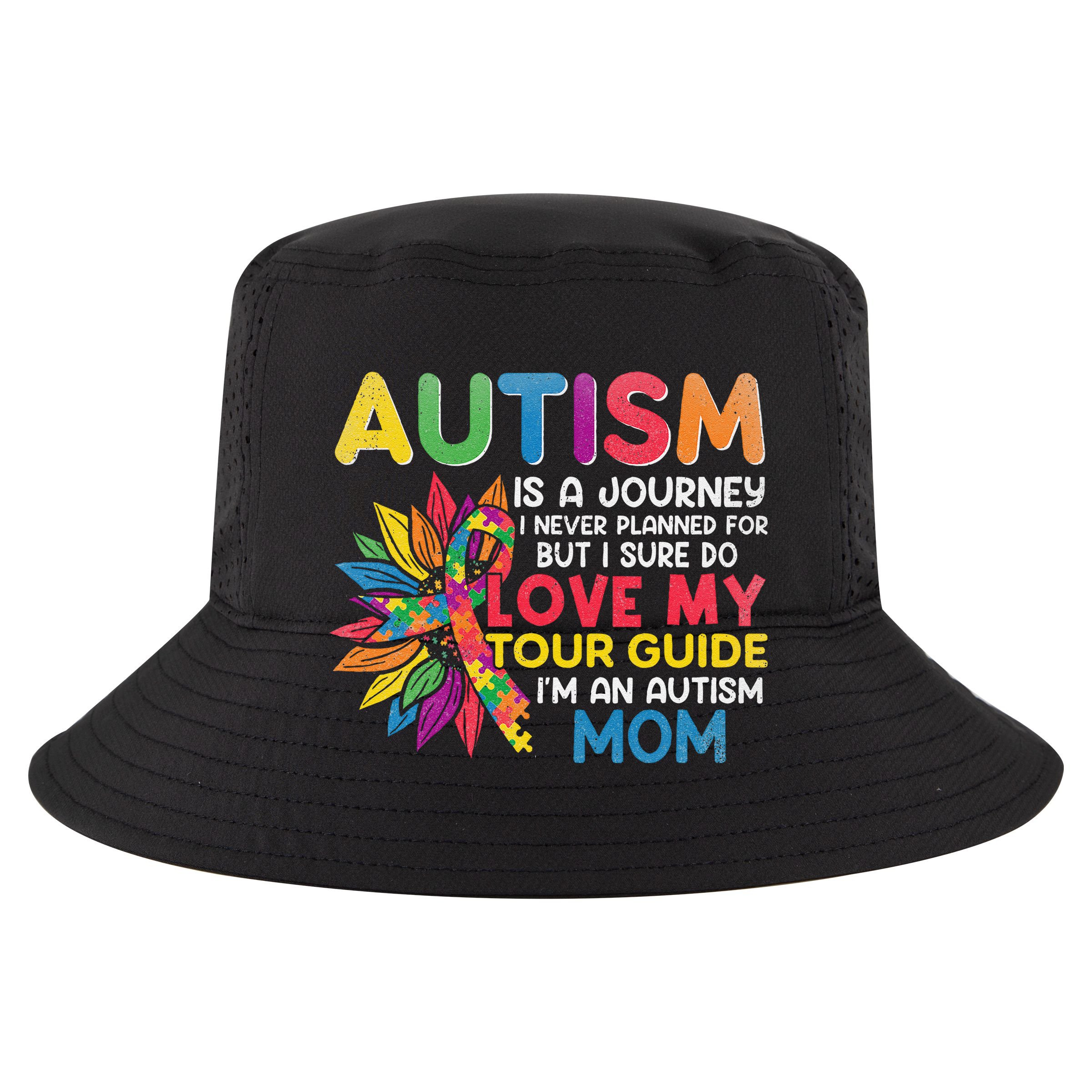 Autism Is A Journey I Never Planned Love My Guide Mom Women's Crop Top Tee
