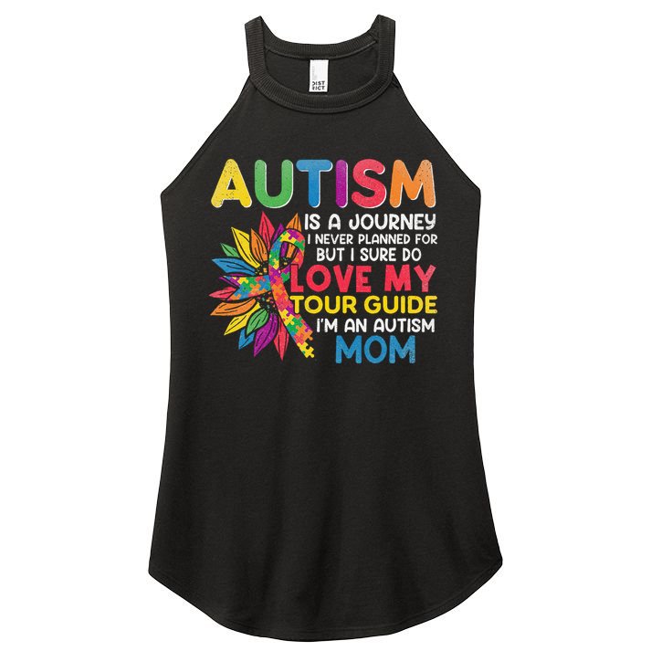 Autism Is A Journey I Never Planned Love My Guide Mom Women's Perfect Tri Rocker Tank