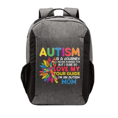 Autism Is A Journey I Never Planned Love My Guide Mom Vector Backpack