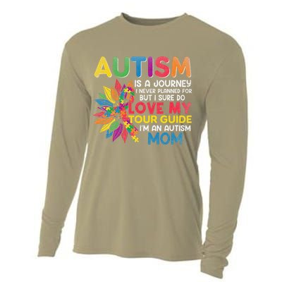 Autism Is A Journey I Never Planned Love My Guide Mom Cooling Performance Long Sleeve Crew