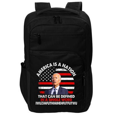 America Is A Nation That Can Be Defined In Single Word Biden Impact Tech Backpack