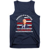 America Is A Nation That Can Be Defined In Single Word Biden Tank Top