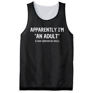 Apparently IM An Adult I Was Shocked As Well Mesh Reversible Basketball Jersey Tank