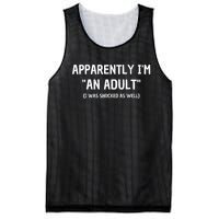 Apparently IM An Adult I Was Shocked As Well Mesh Reversible Basketball Jersey Tank