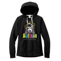 Autism its a different ability Funny Dabbing gamer Astronaut Women's Fleece Hoodie