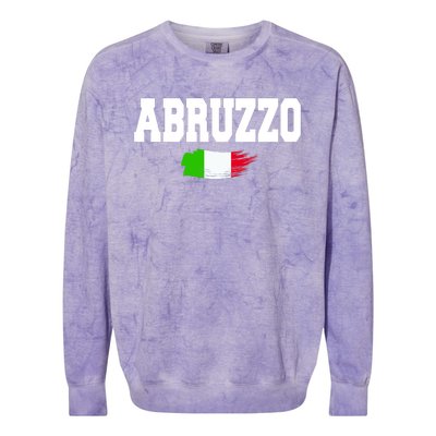 Abruzzo Italy Colorblast Crewneck Sweatshirt