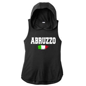 Abruzzo Italy Ladies PosiCharge Tri-Blend Wicking Draft Hoodie Tank