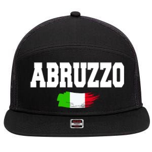 Abruzzo Italy 7 Panel Mesh Trucker Snapback Hat