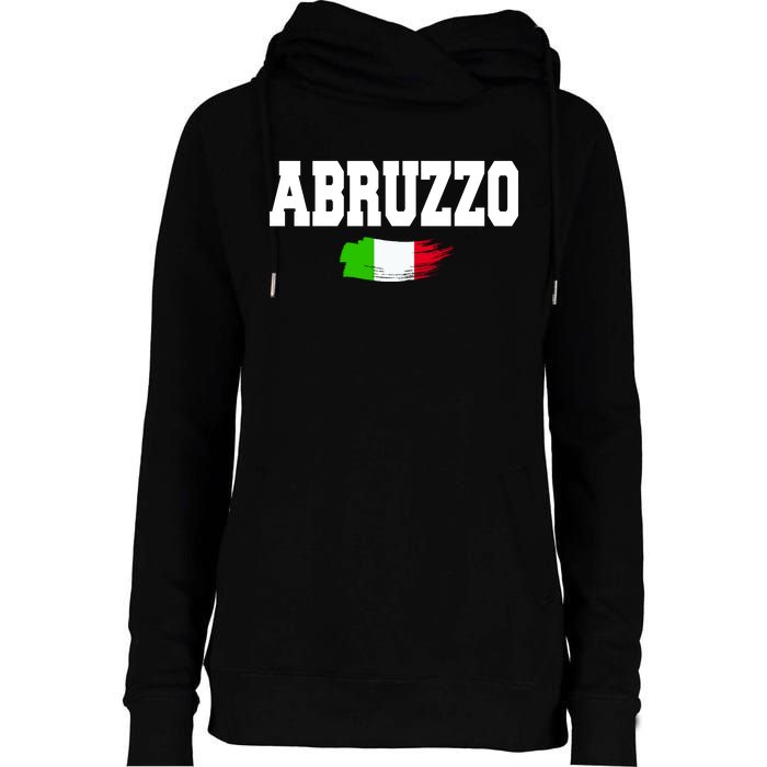 Abruzzo Italy Womens Funnel Neck Pullover Hood