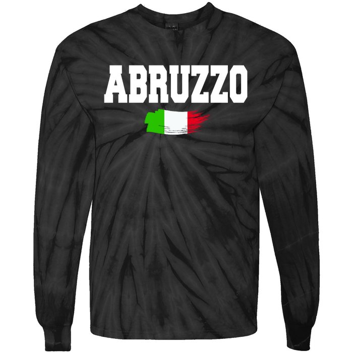 Abruzzo Italy Tie-Dye Long Sleeve Shirt