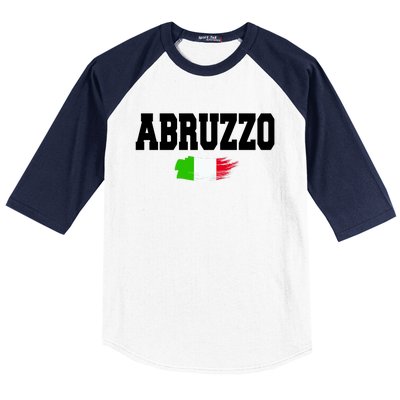 Abruzzo Italy Baseball Sleeve Shirt