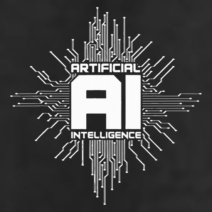 Artificial Intelligence Ai Computer Science 7 Panel Mesh Trucker Snapback Hat