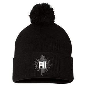 Artificial Intelligence Ai Computer Science Pom Pom 12in Knit Beanie