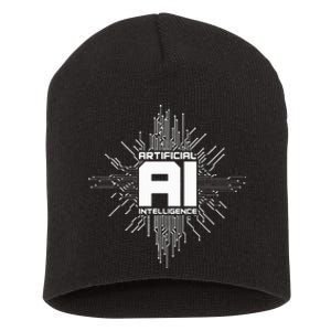 Artificial Intelligence Ai Computer Science Short Acrylic Beanie