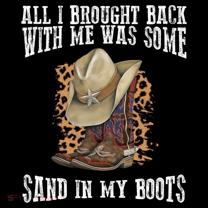All I Brought Back With Me Was Some Sand In My Boots Sustainable Bucket Hat