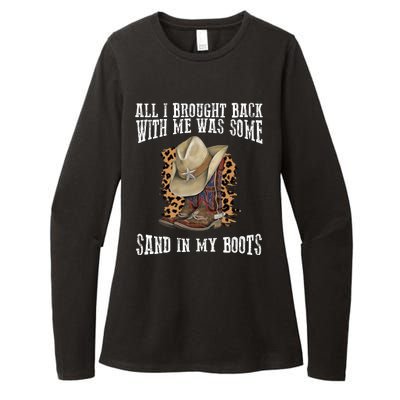 All I Brought Back With Me Was Some Sand In My Boots Womens CVC Long Sleeve Shirt