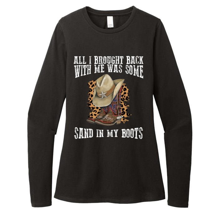 All I Brought Back With Me Was Some Sand In My Boots Womens CVC Long Sleeve Shirt