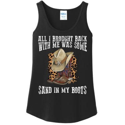 All I Brought Back With Me Was Some Sand In My Boots Ladies Essential Tank