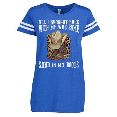 All I Brought Back With Me Was Some Sand In My Boots Enza Ladies Jersey Football T-Shirt