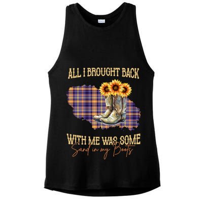 All I Bought Back With Me Was Some Sand In My Boots Ladies PosiCharge Tri-Blend Wicking Tank