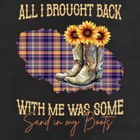 All I Bought Back With Me Was Some Sand In My Boots 7 Panel Mesh Trucker Snapback Hat